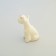 Porcelain figurine "Rizenshnutuzer White", 8x5 cm