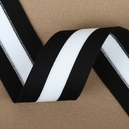 Braid knitted lamps 40 mm, 9.1 ± 0.5 m, black/white color-1