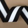 Braid knitted lamps 40 mm, 9.1 ± 0.5 m, black/white color