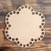Holler blank "Flower Six petals", bottom plywood 3 mm, 18 cm, d = 10mm