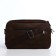 Male bag over the shoulder, artificial leather, brown color
