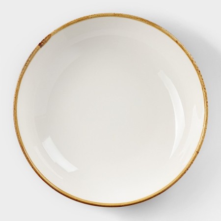 Porcelain deep porcelain Magistro "Cerera", 1.1 l, d = 22 cm, brown color-1