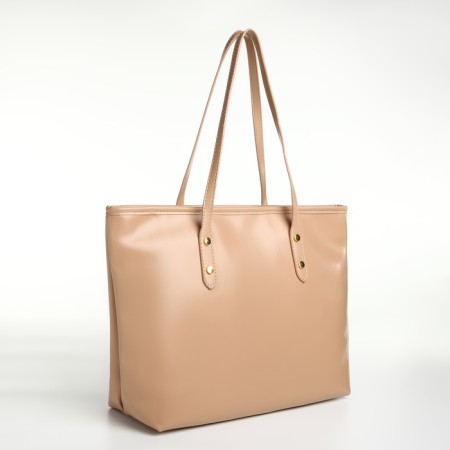 Women's bag with lightning, beige color-2