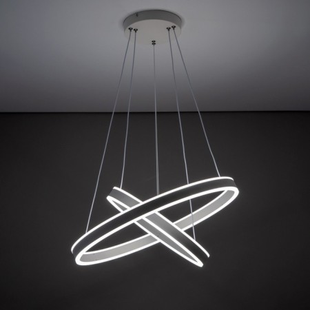 Suspended Citilux “duet” CL719640, 60x60x17 cm, 1x108W, LED, white color-3
