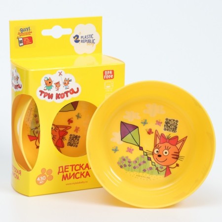 Children's bowl three cats, 430 ml