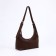 Baget bag with zipper, brown color