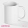Mug ceramic shares "Classic", 390 ml, white color