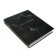 A notebook on the rings of A5 120 sheets in Calligrata cell "Black marble" Black "cover 7BC, without cutting down under the rings, offset block