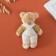 Tekstil Bloher "Bear in Combus" 8.5x4x12.5 cm