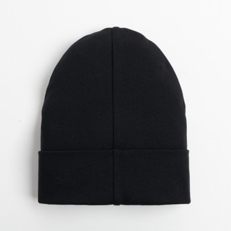 Two-layer children's hat, black/star, size 54-56-2