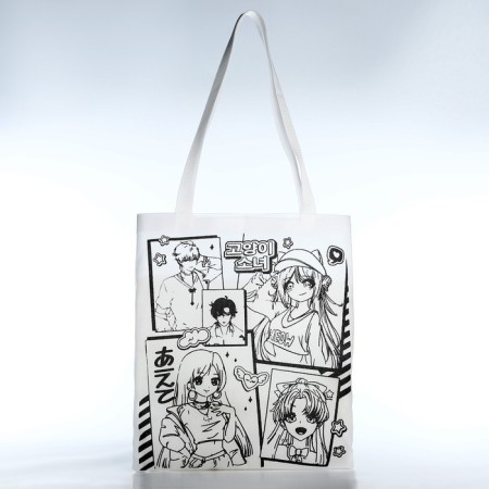 Bag Schoper for coloring "Anime", 35x40 cm, spanbond-4
