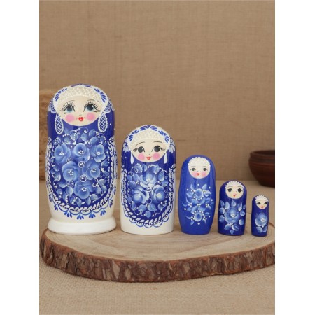 Nesting doll "pearl" 5 puppet