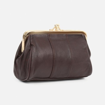 Cosmetic bag, 3 departments, outer pocket, burgundy color