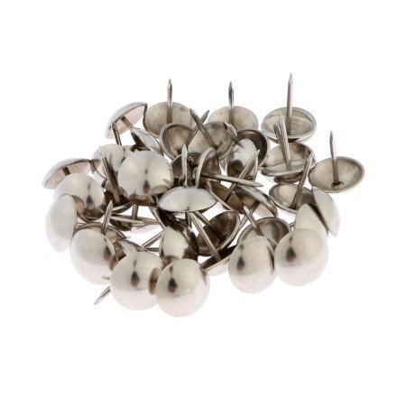 Tundra nails, decorative, 19x22 mm, chrome, 200 pcs-4