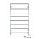 Electric towel Indigo Europe Lux, 800x500 mm, timer, hidden installation, chrome