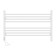 Towel electric heated Laris Olivia ChK8, 800x500 mm, 8 crossbars, left, white