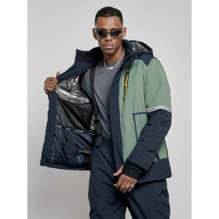 Ski costume men's winter, size 48, khaki color-12