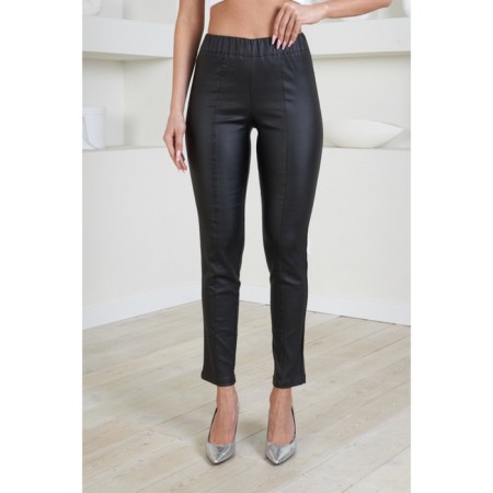 Women's pants on elastic band Eliseeva Olesya, size 58, black color-3