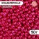 Confectionery sprinkling, dark pink, balls, 4 mm, 50 g
