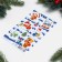 Decorative stickers "Snowman-4" 10x16 cm