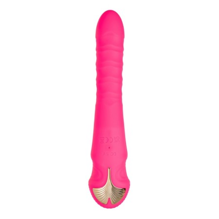 Jos Cotox vibrator with vacuum stimulation, 23 cm, silicone, pink color-3