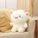 Soft toy "Monster" with horns, 40 cm, white color