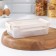 Lock & Ok food container, 0.75 l, 18.6 × 12.2 × 5.5 cm, beige color