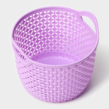 Storage basket with handles of the “basket” shares, plastic, 11 × 10.5 × 9 cm, color mix-2