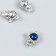 Decor for creativity metal, enamel "Cosmonaut with asterisk" silver 0.8x1.1x1.5 cm
