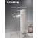 Sink mixer Zein ZS-4, high, square, cartridge 35 mm, stainvated. Steel, satin