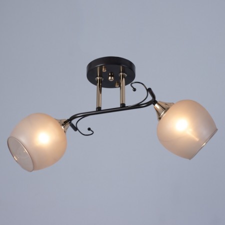 Acapulko chandelier 2x60W E27 is brown, gold 48x28x24cm-1