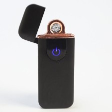 Зажигалка электронная, спираль, сенсор, USB, черная, 7.9 х 3.1 см