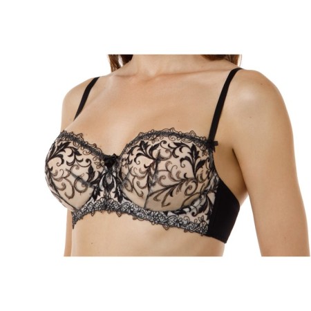 Women's bras of Lengy, size 80d, Black Muars color