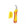 Rexant 12-4937 installer knife, stainless steel, curved blade