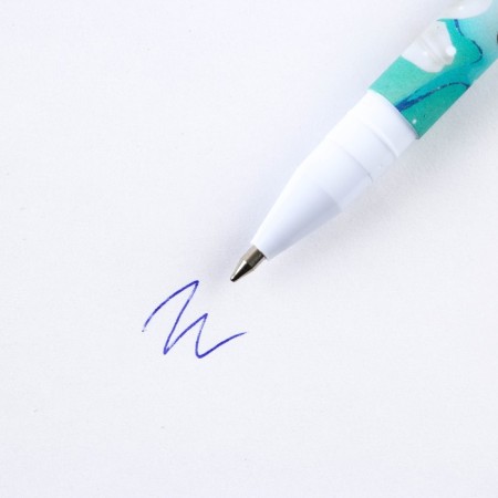 Handle Blue Blue Paste 0.7 mm with a cap “The best” plastic software-1