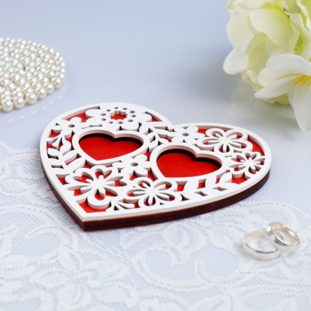 Open-Red Rights stand, white-red, 14.5x13x0.8 cm