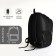 Youth backpack on lightning, 5 pockets, black color
