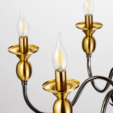 Annie chandelier 6x40W E14 Brass 69x69x44 cm Bayerlux-4