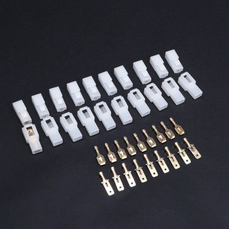 Car connector, dj7011-6.3-11/21, 1 contact, set 10 pcs