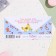 Money envelope "Happy Birthday!" Flowers on a blue background, 8.3 x 16.5 cm