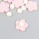 Decor for creativity tree "Flower and core" d-2 cm, set 10+10 pcs Pink