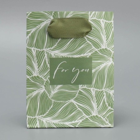 Gift package laminated, packaging, “for you”, 9 x 12 x 6.5 cm-3