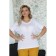 Female jumper, size 54, white color
