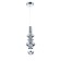 Bayerlux lamp "Scandy" LED 6W 4000k chrome 12x12x37-205cm