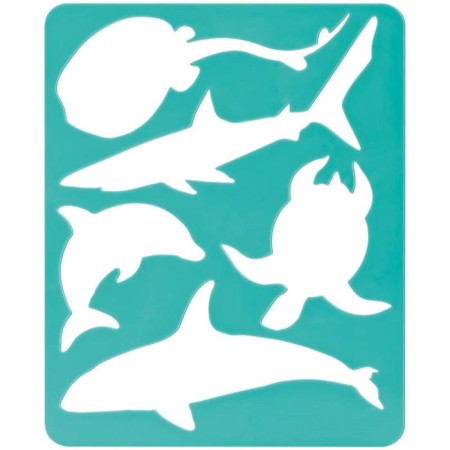 Stencil for drawing "sea inhabitants", euro suspension