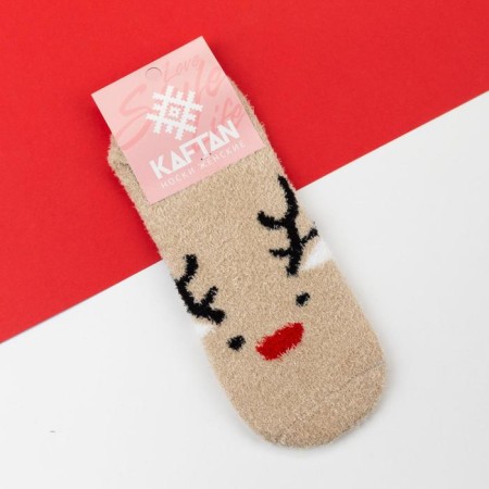 New Year's socks KAFTAN "Penguin" size 36-39 (23-25 ​​cm), 100% of the p/e-1