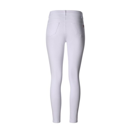 Women's jeans shortened, white color, size 46 (30)-6