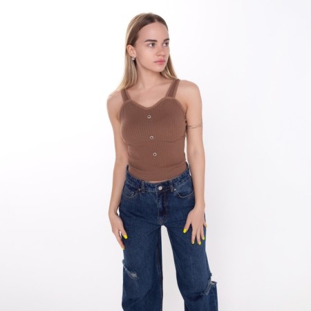 TOP female, brown color, one size (42-48)