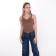 TOP female, brown color, one size (42-48)