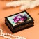 Casket "Flowers", 7.5 × 10 cm, lacquer miniature